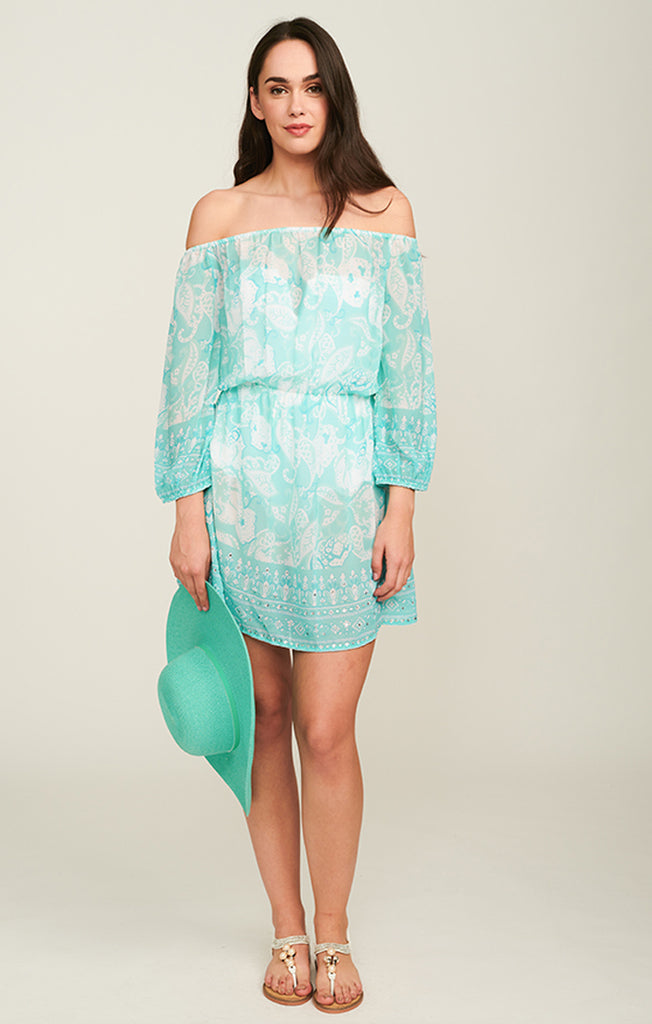Lola Beach Dress Turquoise